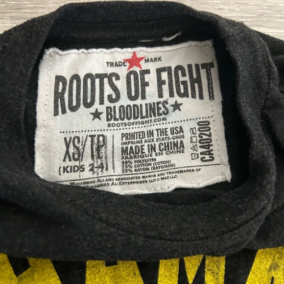 Roots of Fight Muhammad Ali Kids T-Shirt 2-4T - Picture 2 of 3